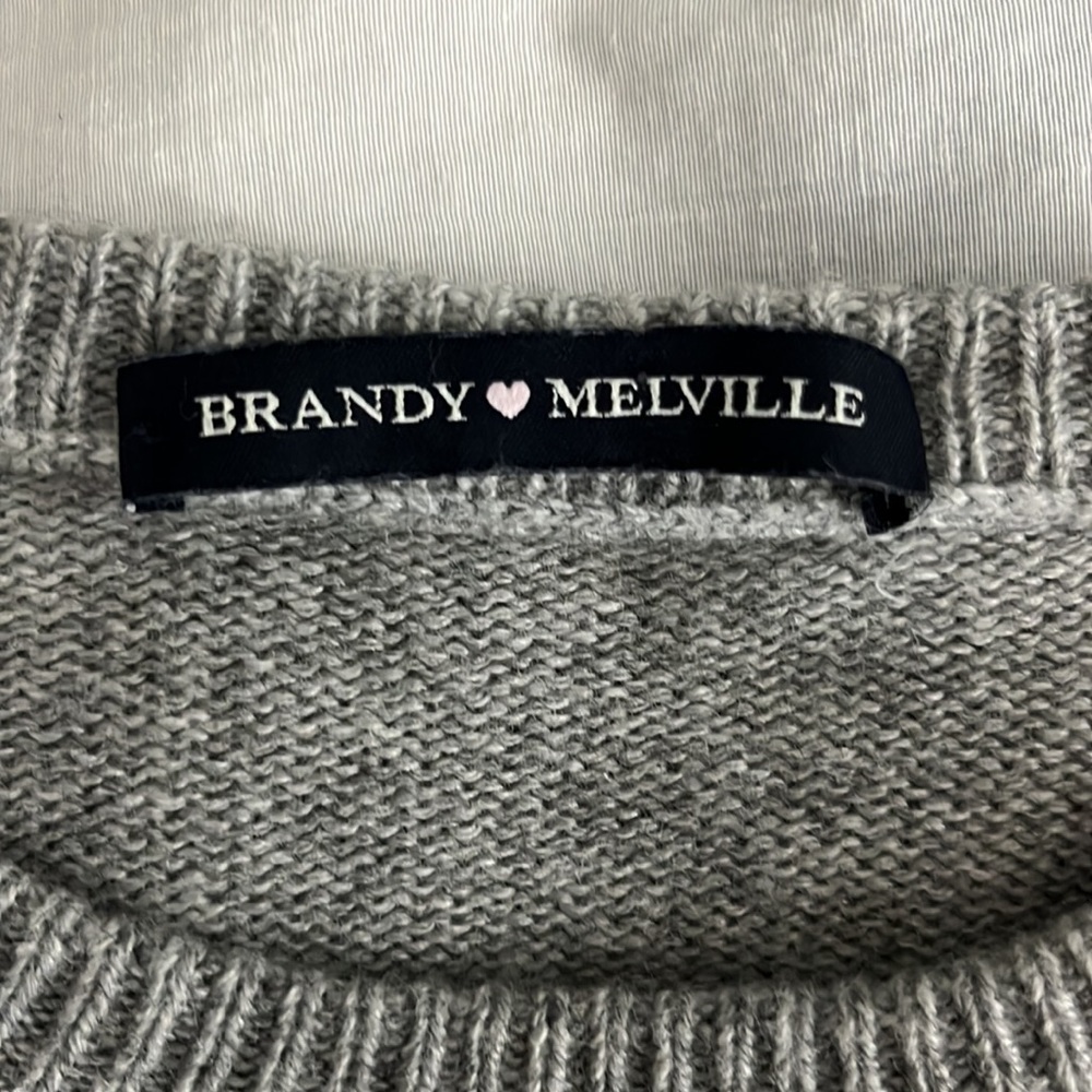 Brandy Melville Bernadette cashmere blend striped center sweater - Picture 12 of 13